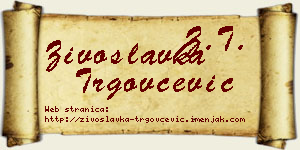 Živoslavka Trgovčević vizit kartica